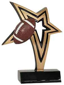 Football Infinity Star Resin 7"