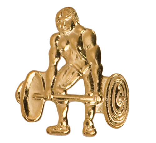 Weightlifting Chenille Pin