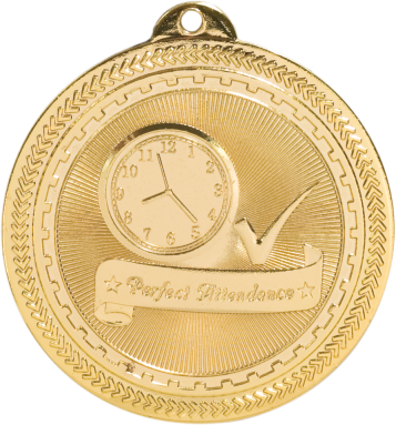 Perfect Attendance BriteLazer Medal