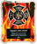 Firefighter HERO Plaque with Vertical Flames