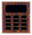 Cherry Finish Grooved Perpetual Plaque