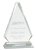 Clear Crystal Triangle on Clear Pedestal Base - JCRY68