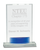 Crystal Rectangle with Blue Accent