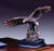 Eagle Above Waves on Black Rectangular Base