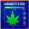 Durability and size chart for the Mutts Kick Butt by Soda Pup Colorado Maple Leaf.