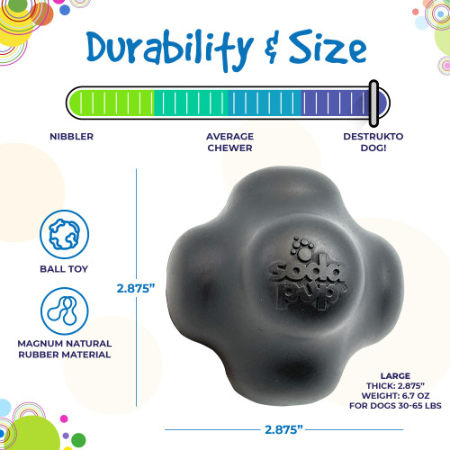 Explore the remarkable durability and size of our Magnum Crazy Bounce Toy, built to last and entertain.