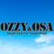 Ozzy & Osa logo showcasing bold stencil typography, representing the brand's focus on durable, high-quality dog play products.