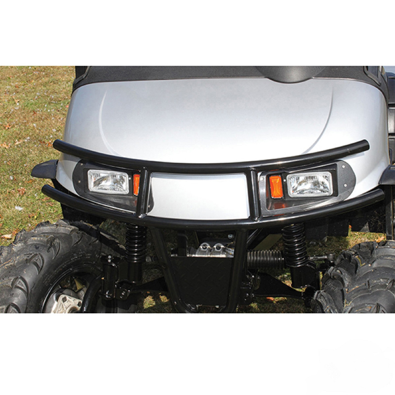 EZGO RXV Golf Cart 20082015 RHOX Front Bumper Brush Guard Black