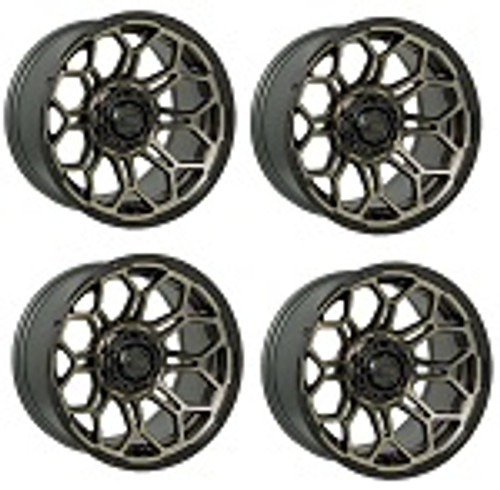 Golf Cart GTW 14x7 Matte Bronze Bravo Offroad Wheels | Set of 4 | 3:4 Offset 4/4