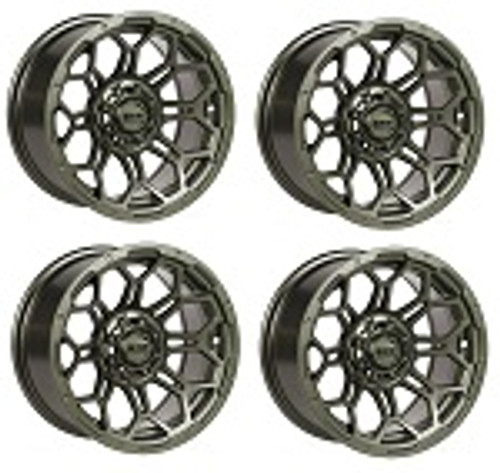 Golf Cart GTW 14x7 Matte Recon Bravo Offroad Wheels | Set of 4 | 3:4 Offset 4/4