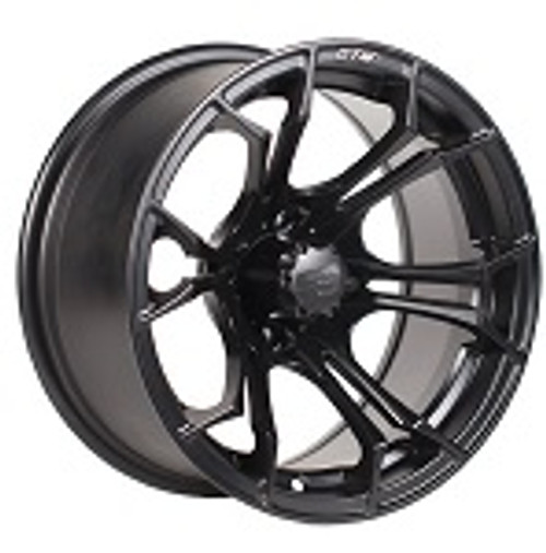 Golf Cart GTW 14x7 Matte Black Spyder Wheel | 3:4 Offset 4/4 Pattern