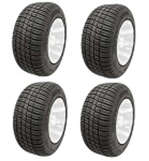 Golf Cart GTW 205/50-10 Fusion Steel Belt DOT Street Tire | 18" Tall | Set of 4
