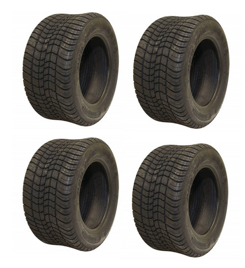 Golf Cart KENDA 205/50-10 Pro Tour Low Pro Street Tire | 18" Tall | Set of 4