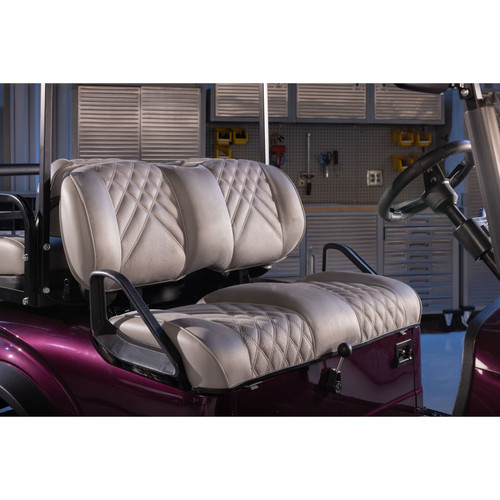 RedDot Premium Style Front Seat | EZGO TXT Golf Cart | Pewter Suede