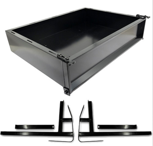 GTW Black Steel Rear Cargo Box Kit | 2001-Up EZGO TXT T48 Golf Cart | 04-042