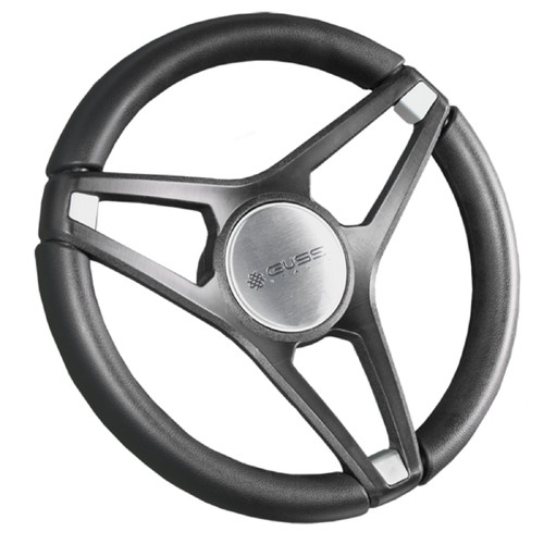 Gussi Molino Black Steering Wheel | Club Car Precedent Onward Tempo