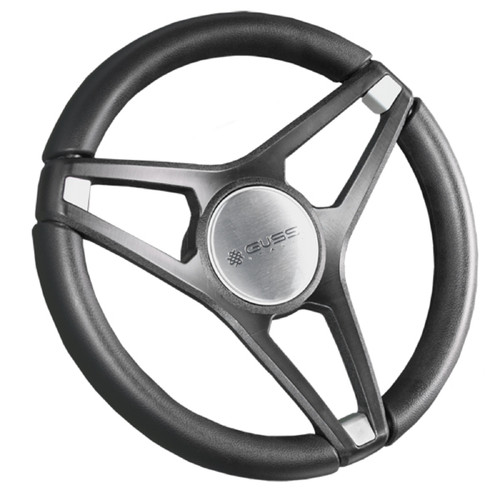 Gussi Italia Molino Black Steering Wheel | EZGO Golf Cart