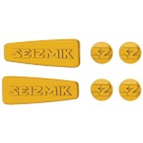 Seizmik Weather Seal Caps for Pursuit Side View Mirrors Yellow | 18075