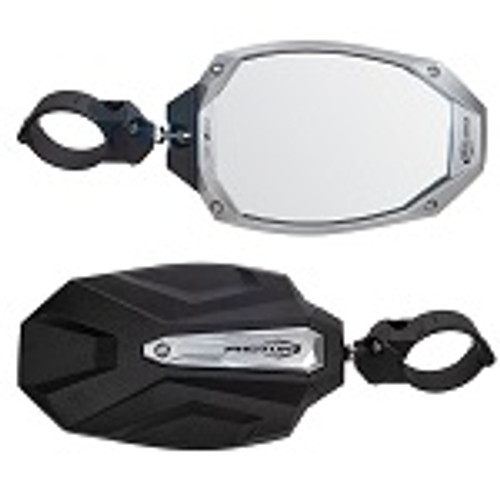 Seizmik Photon Side View Mirror w/ Aluminum Body Bezel | 1.75″ Round Tube Pair