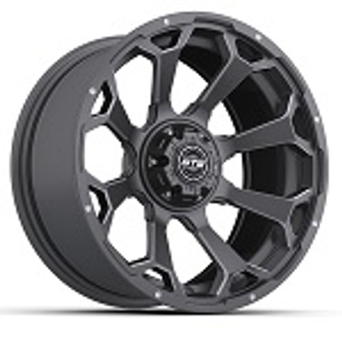 Golf Cart GTW 15x7 Matte Gray Raven Wheel | 3:4 Offset 4/4 Pattern