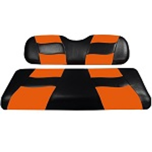 MadJax Riptide Black / Orange Front Seat Covers | Club Car Precedent 2004-Up