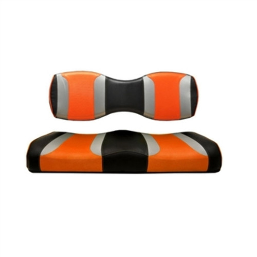 MadJax Tsunami Black / Silver / Orange Seat Covers | For Genesis 250 300 Rear Seats