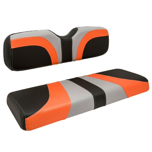 RedDot Blade Front Seat Covers | Club Car DS Golf Cart | Gray Orange Black