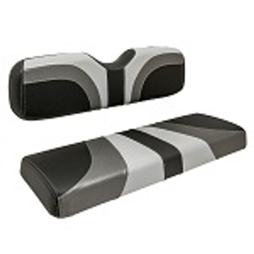 RedDot Blade Front Seat Covers | EZGO TXT RXV Golf Cart | Gray Charcoal Black