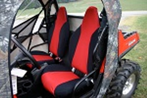 Polaris RZR 2008-2014 Seat Covers Set Custom | Made to Order | Red / Black
