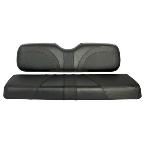 RedDot Blade Front Seat Covers | Club Car DS Cart | Black Trexx Carbon Fiber