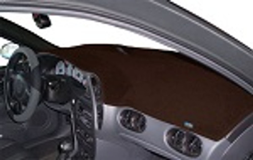 Fits Toyota RAV4 Prime 2023-2024 w/ HUD 10.5" TS Carpet Dash Mat Dark Brown