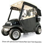 RedDot Chameleon 2 Passenger Golf Cart Track Enclosure | Club Car | Black