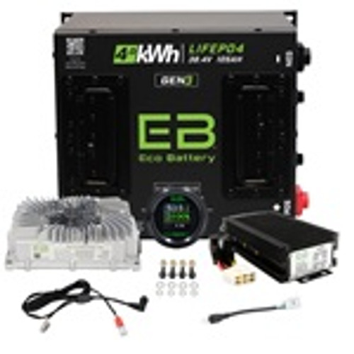 Eco GEN3 38V 105A LifePo4 Lithium Battery Bundle | Yamaha G1-G16 36V Golf Cart