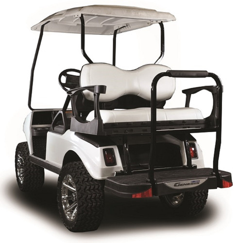 Madjax Genesis 250 Rear Deluxe Flip Seat | Club Car DS Golf Cart| White