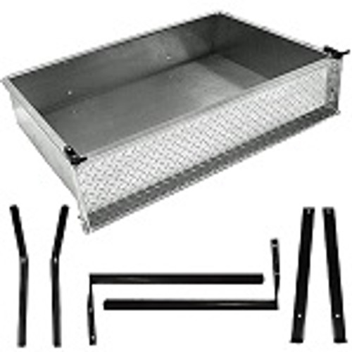 GTW Aluminum Rear Cargo Box Kit | 2008-2016 EZGO RXV Golf Cart | 04-050