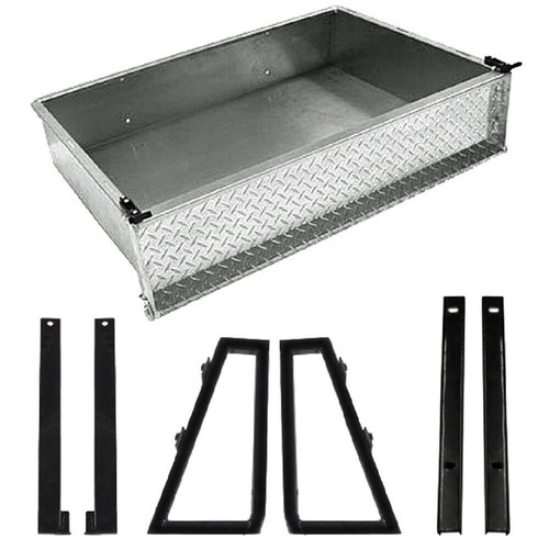 GTW Aluminum Rear Cargo Box Kit | 2017-Up Yamaha Drive2 Golf Cart | 04-055