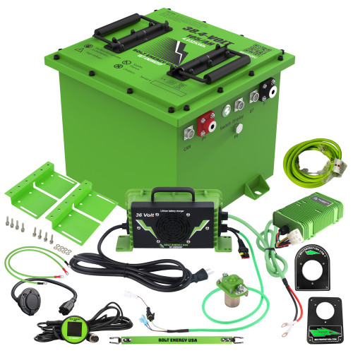 Bolt Energy Golf Cart Lithium Battery Kit | 36V 105AH LiFePO4 Heated Pro