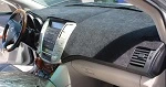 Ford SuperDuty 2023-2026 w/ 2 GB No CS No HUD Brushed Suede Dash Cover Mat Black