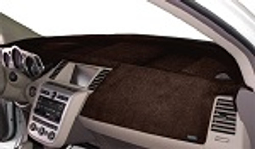 Dodge Challenger 2015-2021 Velour Dash Board Cover Mat Dark Brown
