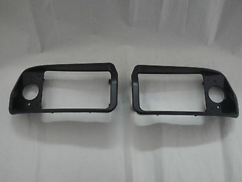 Club Car Golf Cart DS 1993-up New Replacement Headlight Black Bezels Left, Right