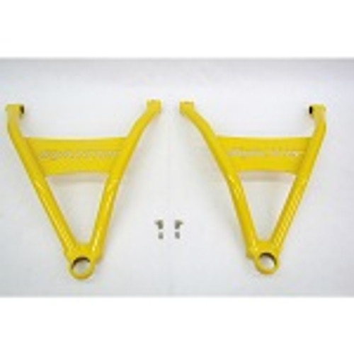 Can Am Outlander Renegade High Lifter Arched Front Lower A-Arms | Yellow
