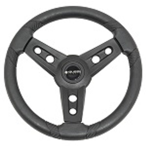 Gussi Italia Lugana Black 14" Steering Wheel | EZGO Golf Cart