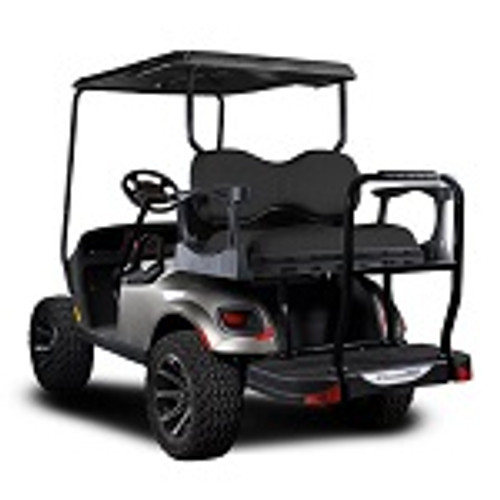 Madjax Genesis 250 Rear Deluxe Flip Seat | EZGO TXT 1994-Up Cart| Black