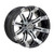 Golf Cart GTW 12x7 Machined Black Tempest Wheel | 3:4 Offset 4/4 Pattern