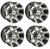 Golf Cart GTW 10x7 Machined Black Tempest Wheels | Set of 4 | 3:4 Offset 4/4