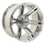 Golf Cart GTW 12x7 Chrome Specter Wheel | 3:4 Offset 4/4 Pattern