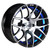 Golf Cart GTW 12x7 Machined Blue Pursuit Wheel | 3:4 Offset 4/4 Pattern