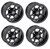 Golf Cart GTW 10x7 Black Storm Trooper Wheels | Set of 4 | 3:4 Offset 4/4