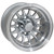 Golf Cart GTW 10x7 Machined Silver Medusa Wheel | 3:4 Offset 4/4 Pattern