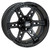 Golf Cart GTW 14x7 Matte Black Dominator Wheel | 3:4 Offset 4/4 Pattern